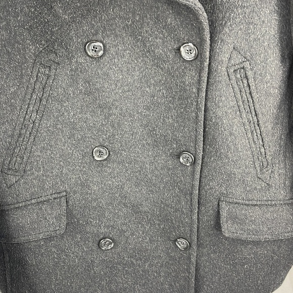 J Crew medium pea coat wool blend - Picture 4 of 7